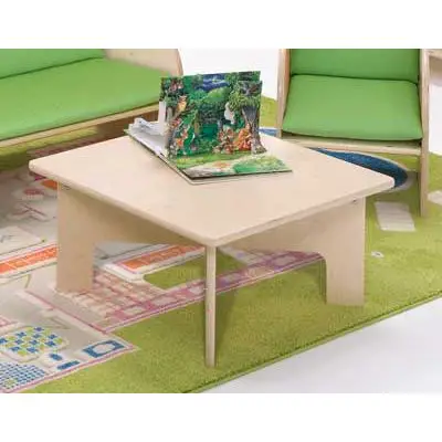 Tavolino Quadrato in Betulla Valery – Sicuro, Resistente e dal Design Naturale - Accoglienza