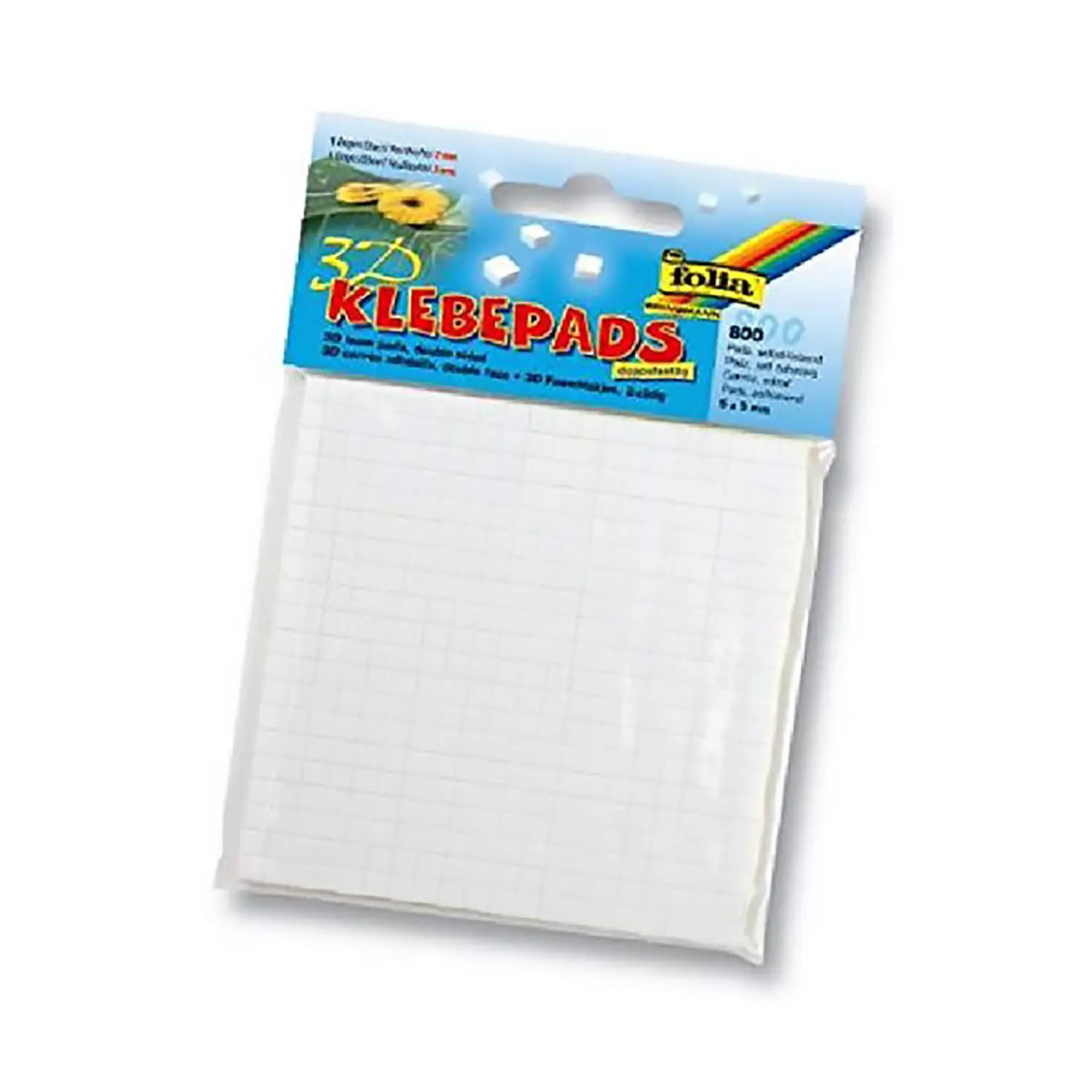 Tesserine Biadesive 5mm. 800 Pezzi - Nastri adesivi e colle