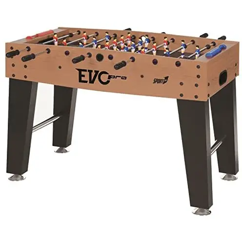 Biliardino Calcio Balilla Evo Pro con Aste Telescopiche – Ciliegio/Nero & Silver - tavoli gioco