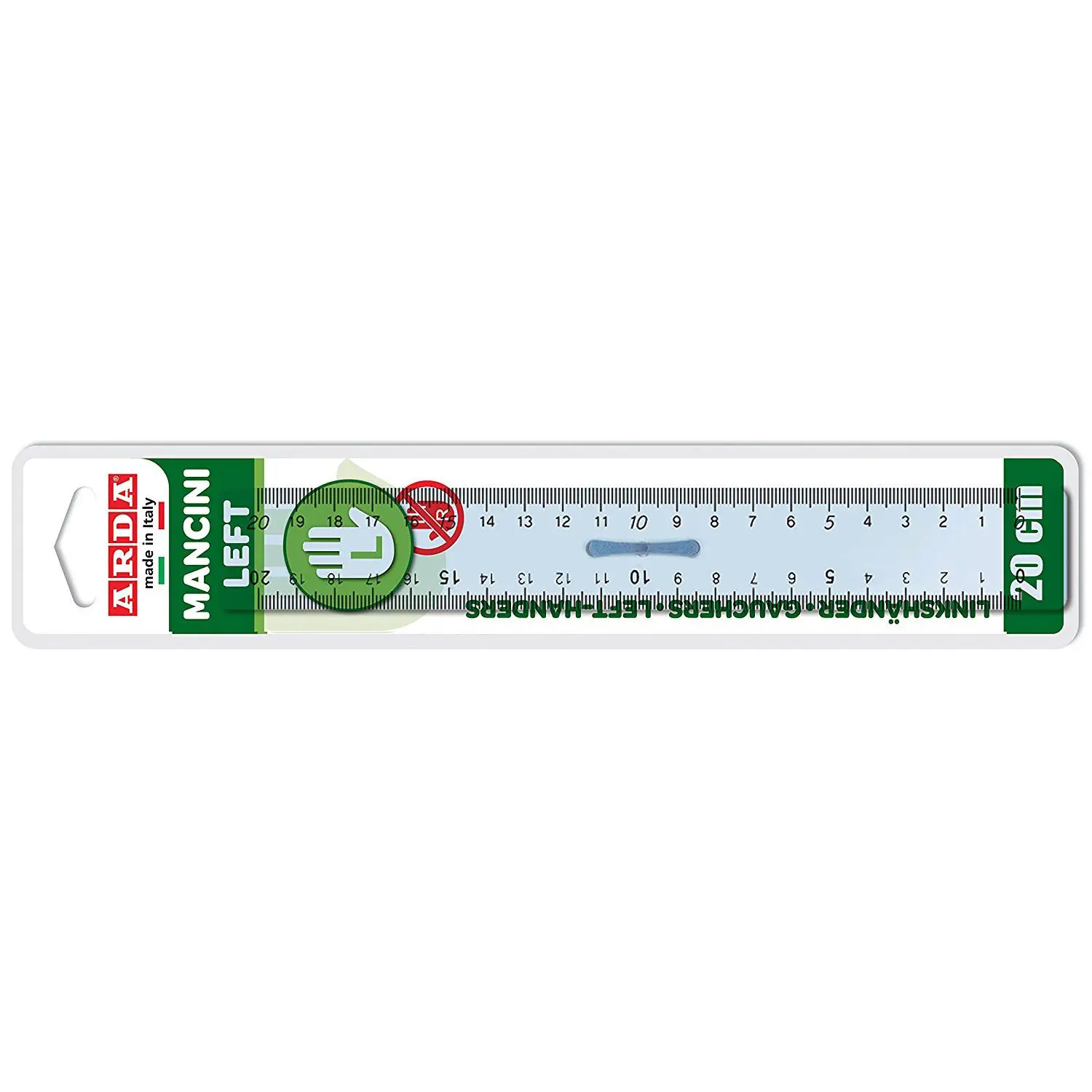 Riga per Mancini – Doppio Decimetro 20 cm - Disegno tecnico