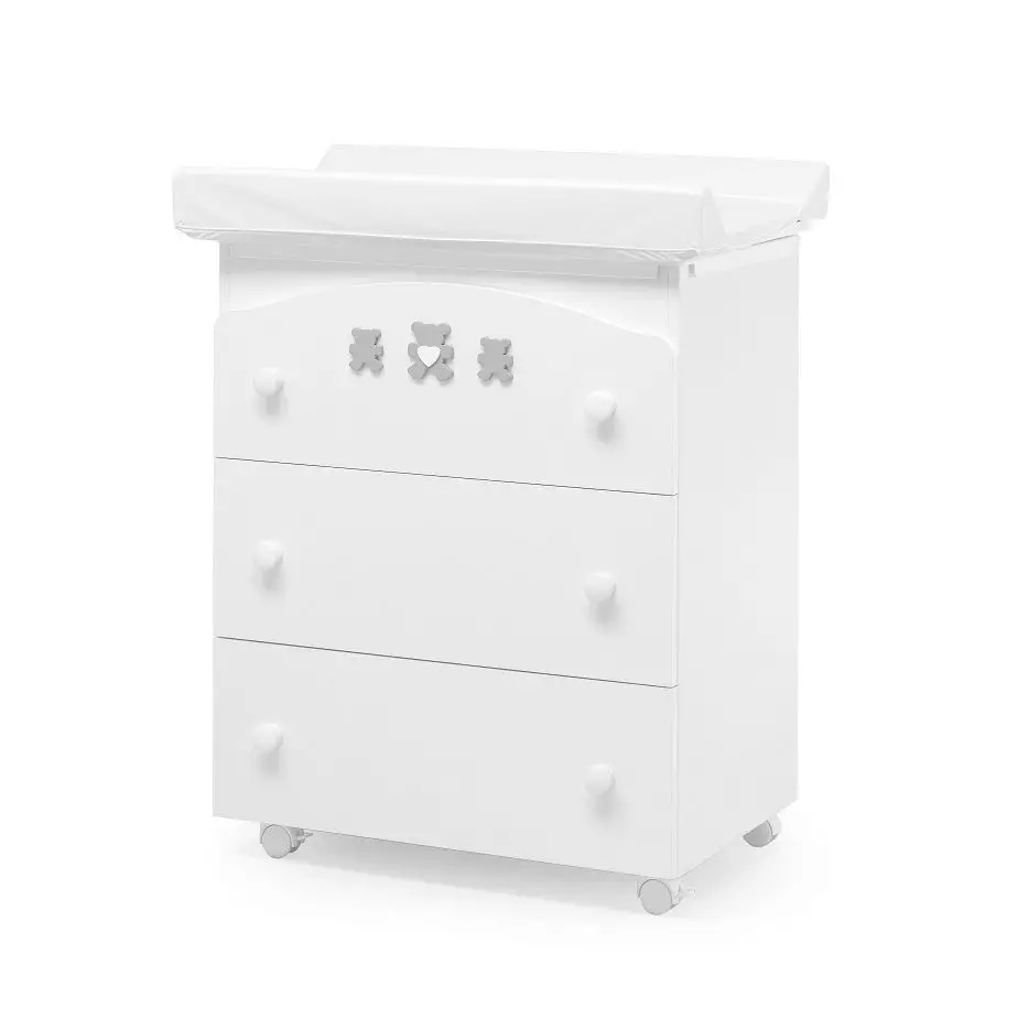 Molly Bagnetto Fasciatoio Bianco Grigio Erbesi - Zona cambio e bagno