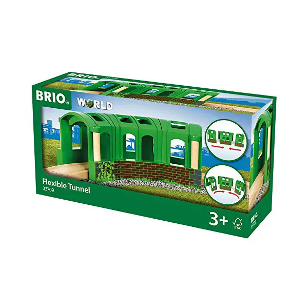 BRIO Tunnel Flessibile – Accessorio Versatile per Ferrovia in Legno - Costruzioni in legno