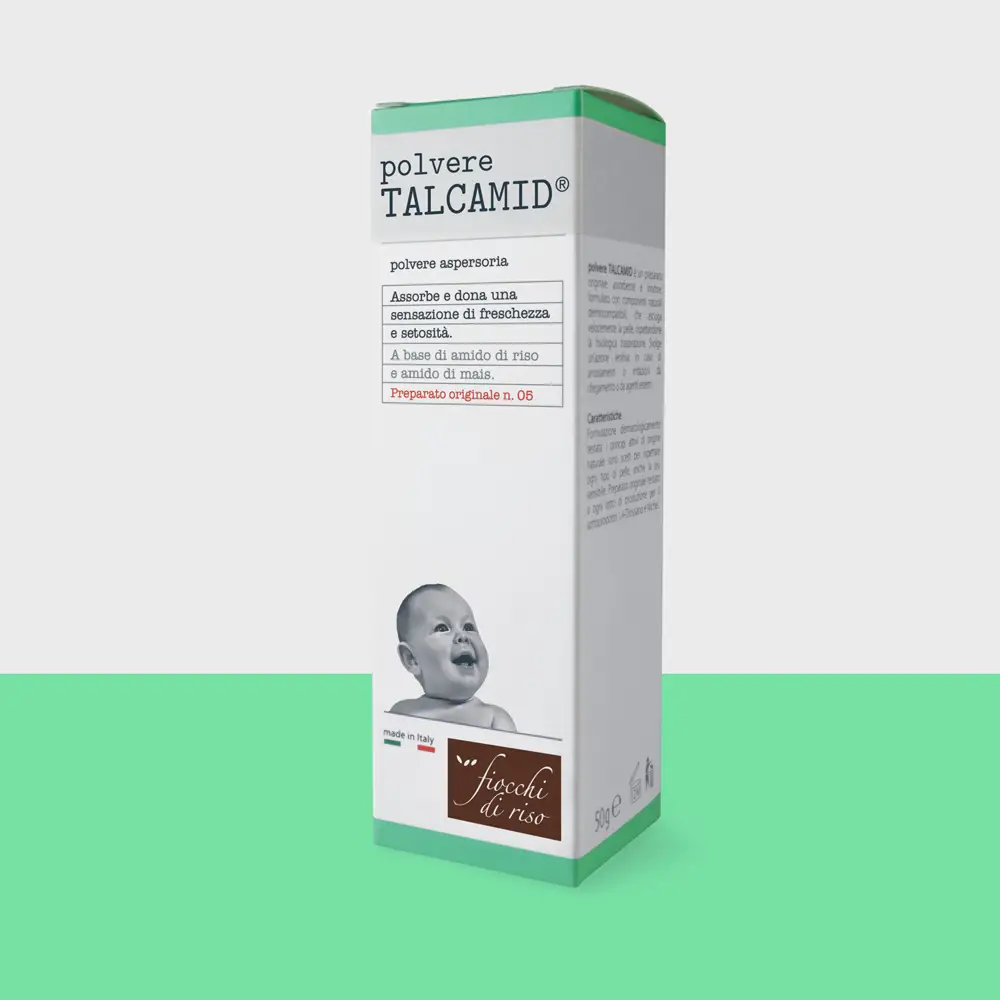 Fiocchi di Riso Polvere Talcamid 50 Gr - cosmesi e igiene