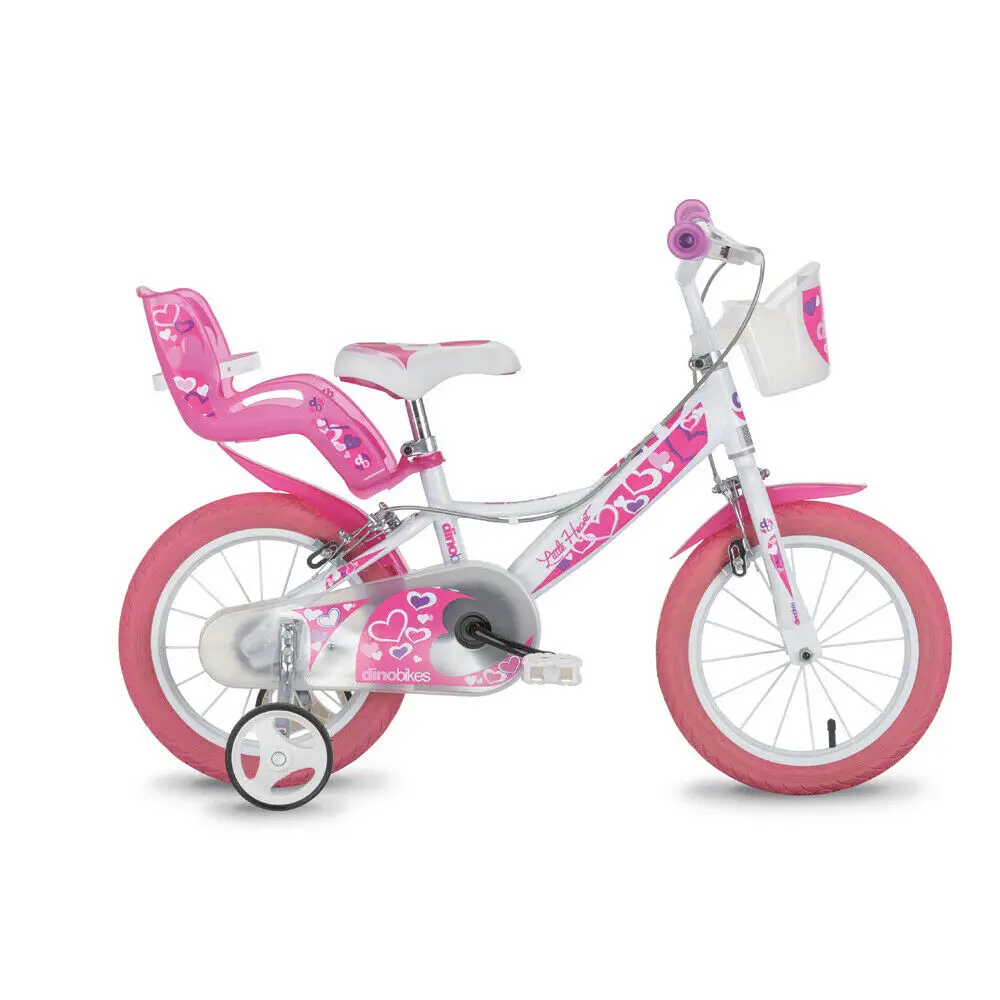 Bici per Bambini 4-6 Anni Bicicletta 14 Pollici Little Heart - biciclette bambini