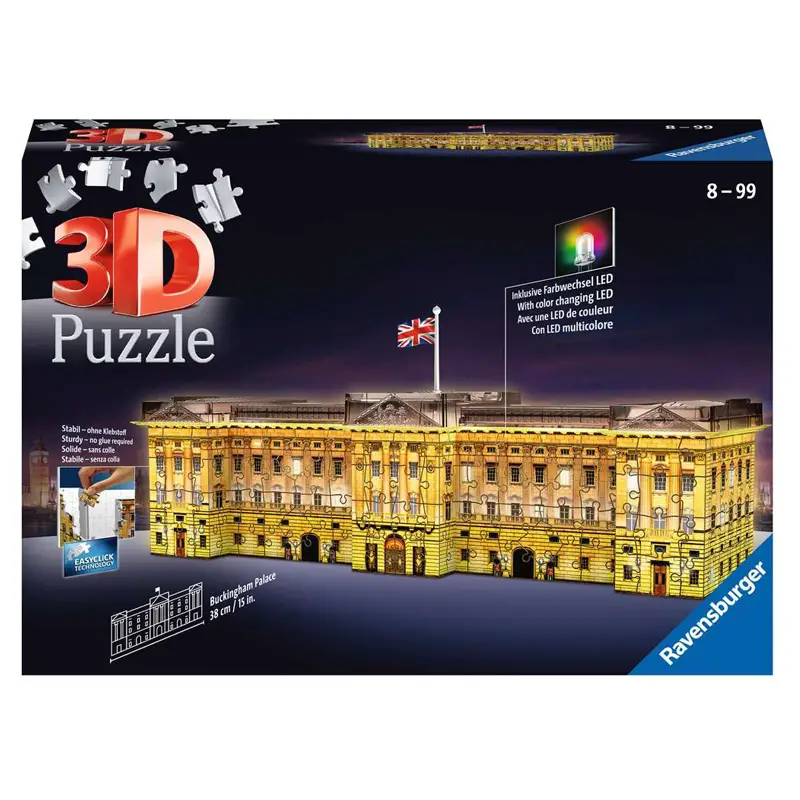Puzzle 3D Buckingham Palace Night Edition – Ravensburger - puzzle 3d