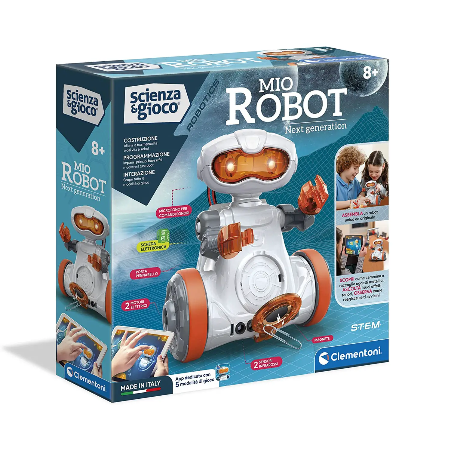 Scienza & Gioco – Mio Robot Clementoni – Robot Programmabile per Bambini - giochi scientifici