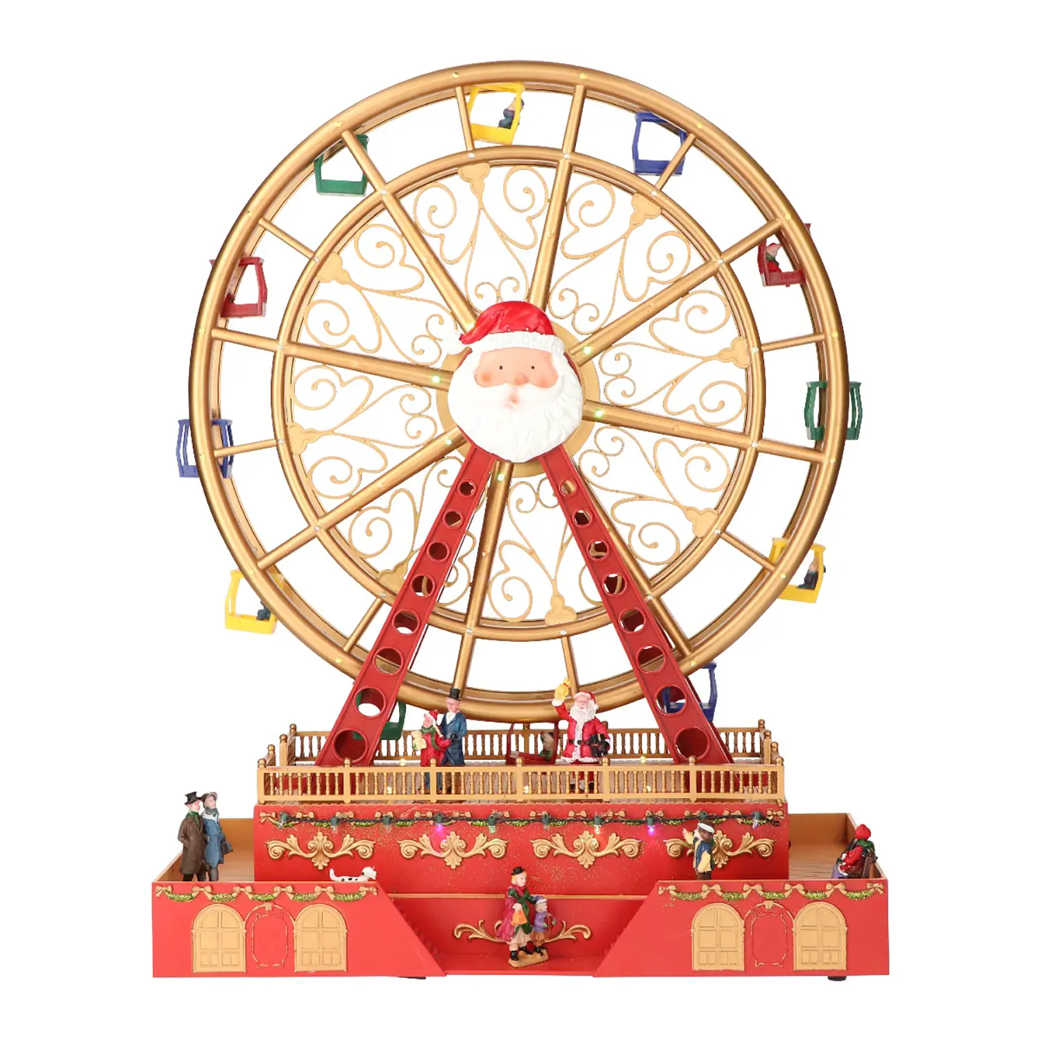 Natale Ruota Panoramica Grande Adattatore Incluso Led - scene e villaggi