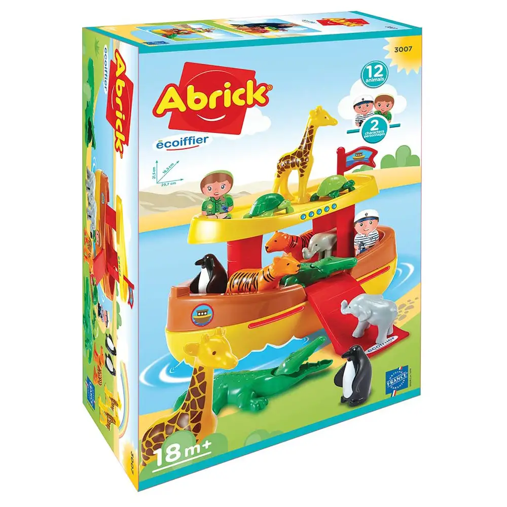 ABRICK ARCA DI NOE' CON 12 ANIMALI - play set