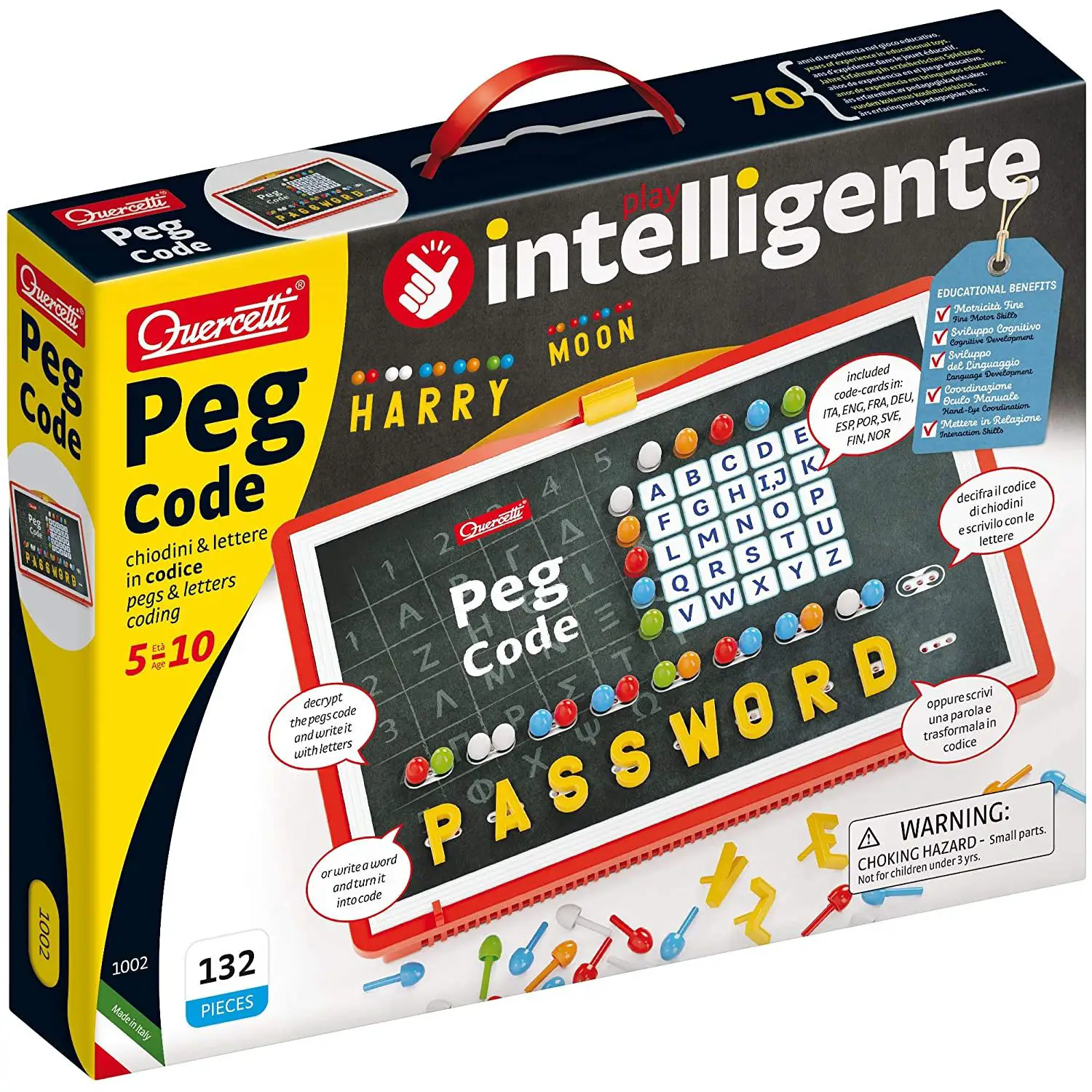 Peg Code – Scrivi Messaggi Segreti con Chiodini Colorati - Mosaici, forme e colori