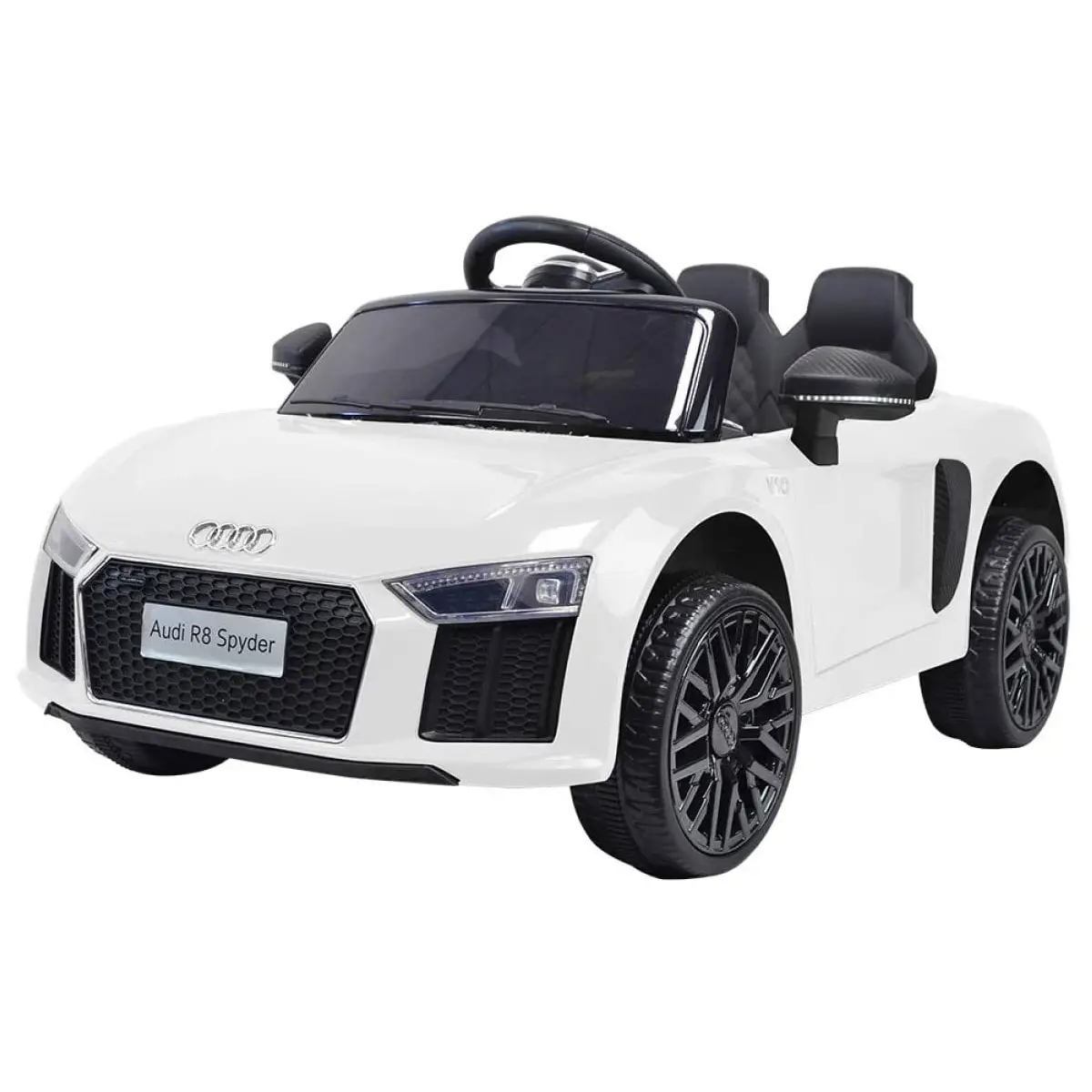 Auto Elettrica per Bambini Audi R8 Spyder Bianca – Radiocomando 2,4 GHz 12V - auto