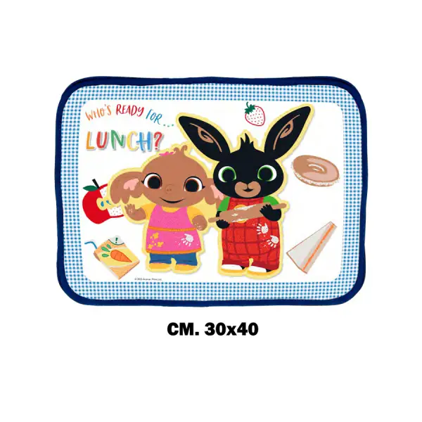 Bing Tovaglietta Impermeabile – Coniglietto Bing 30x40 cm - regalo e gadget valigeria