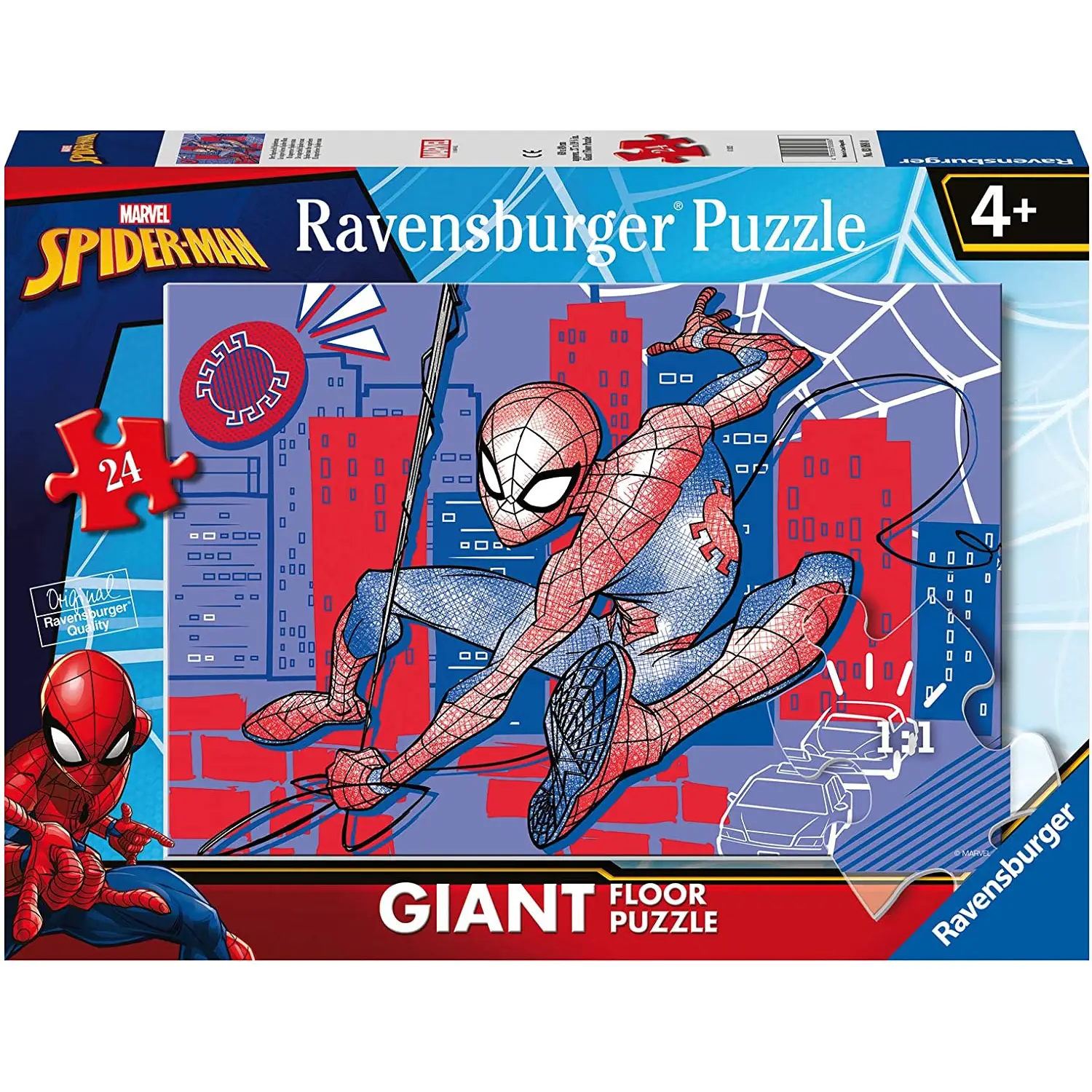 Puzzle 24 Pezzi Giant Spiderman | Ravensburger - Puzzle in cartone