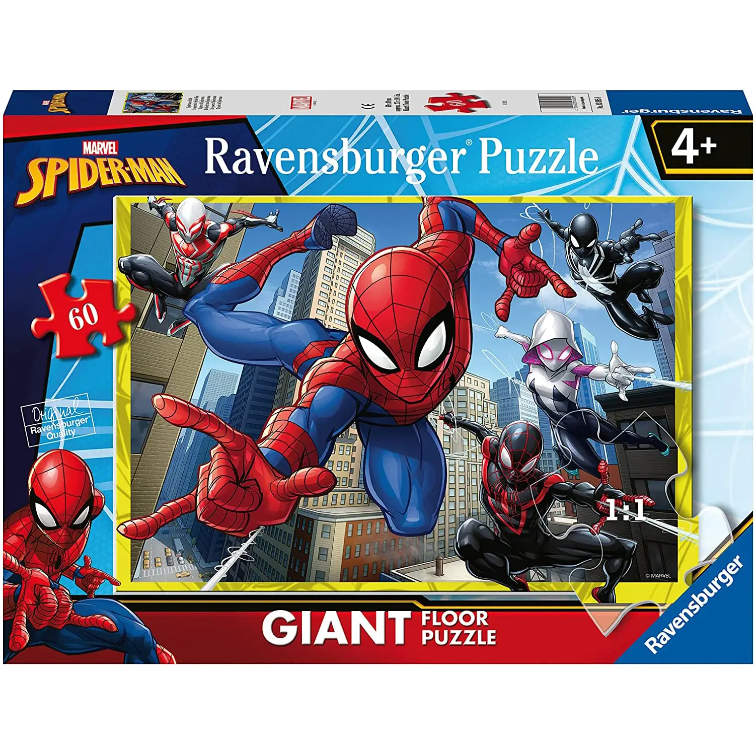 Puzzle 60 Pezzi Spiderman Ravensburger – Puzzle da Pavimento - Puzzle in cartone