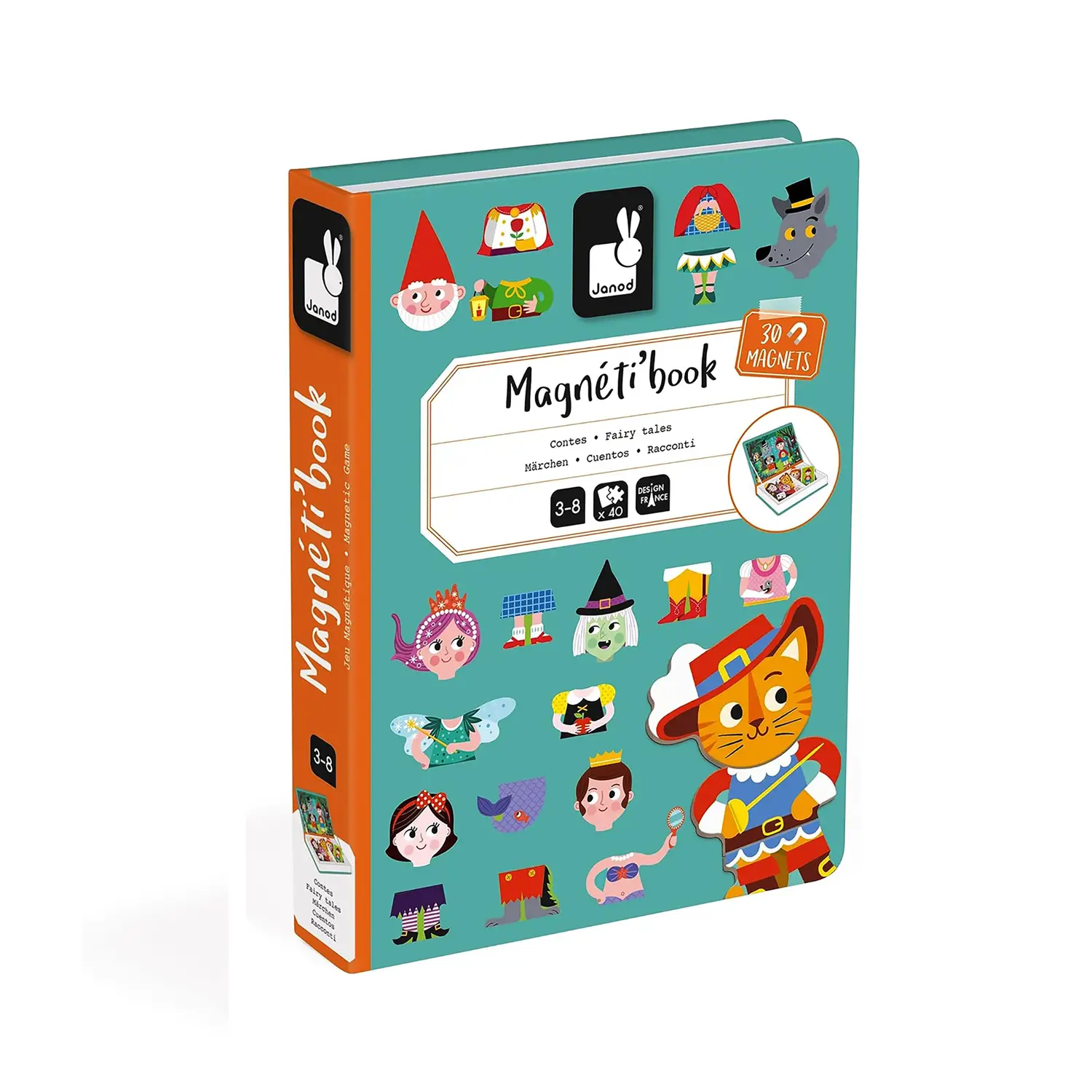 Magnetì Book Favole Janod – Gioco Magnetico Educativo per Bambini - costruzioni magnetiche