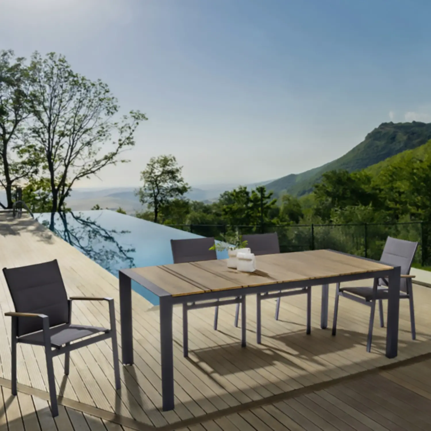 Poltrona Alluminio Modello Hills Antracite – Comfort e Stile per Outdoor - tavoli, sedie e poltroncine