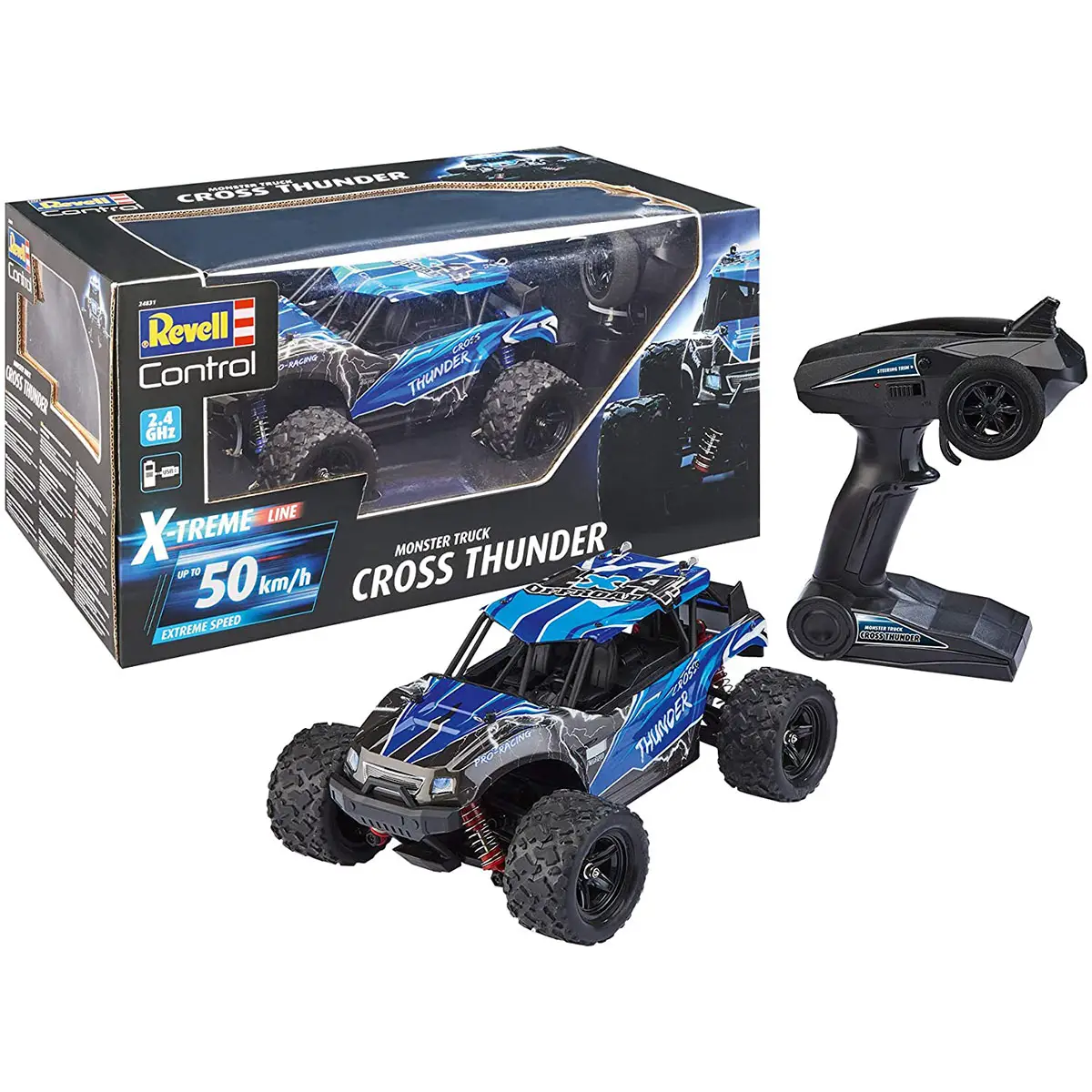 Auto con Radiocomando X-Treme Truck Cross Thunder REVELL – 4x4 - radiocomandi