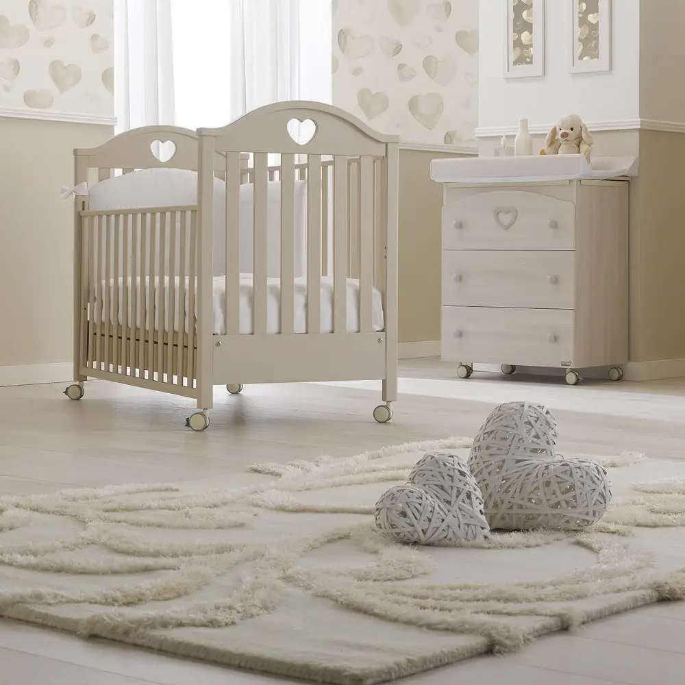 Bagnetto Fasciatoio Dolce 3 Cassetti Tortora Sbiancato – Bagnetto per Neonato - Zona cambio e bagno