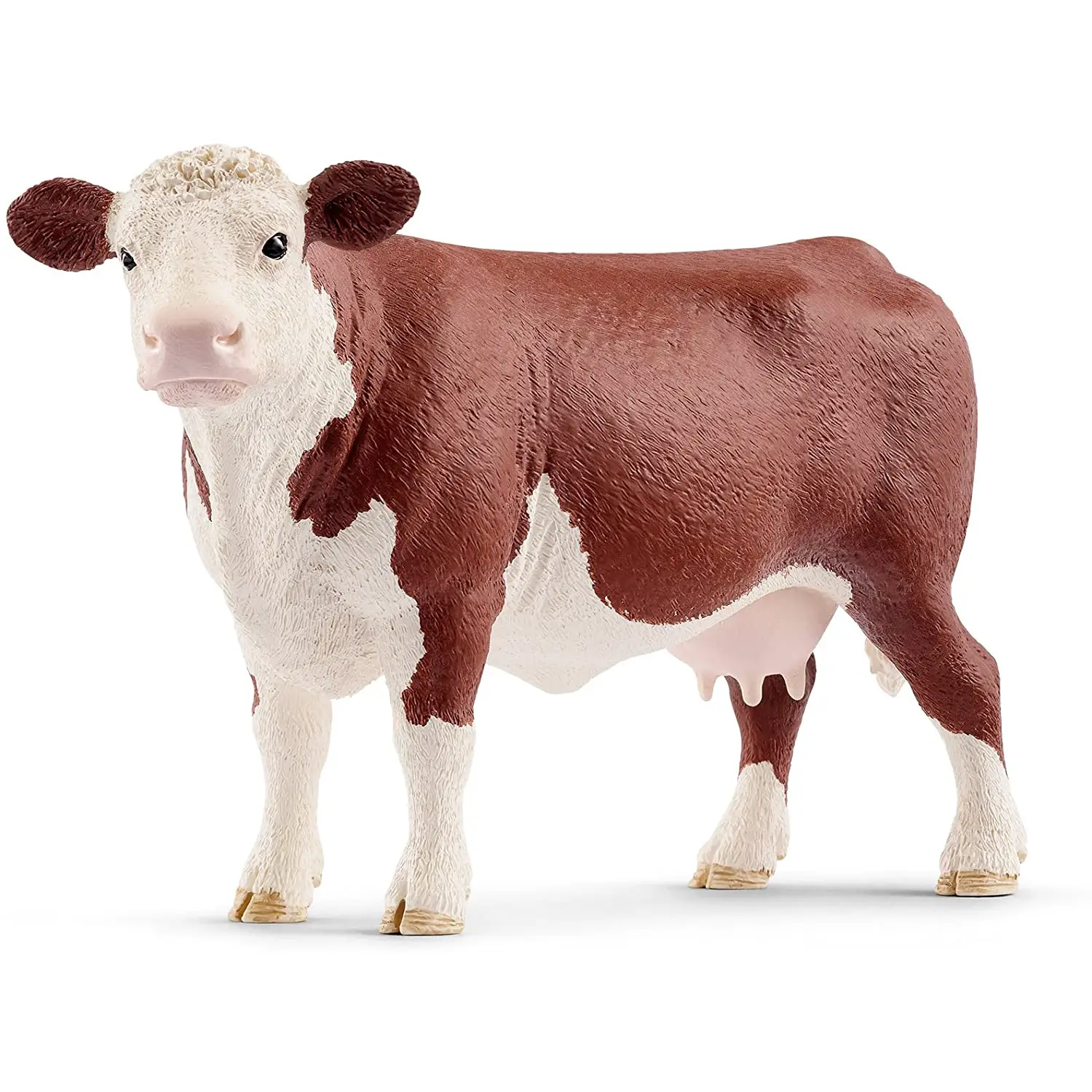 Schleich Mucca Hereford - Miniatura Realistica in Resina - Animali