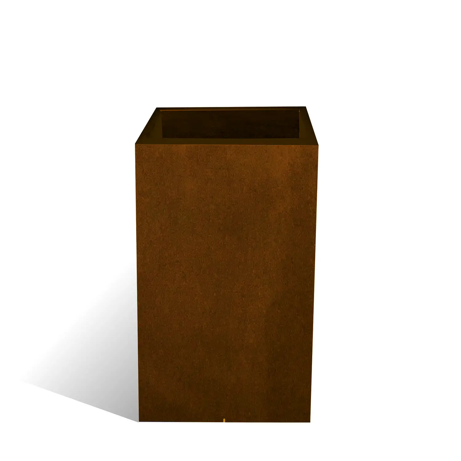 Vaso Alto Liscio 40x40x H 80 Bronzo | Stile e Resistenza - vasi