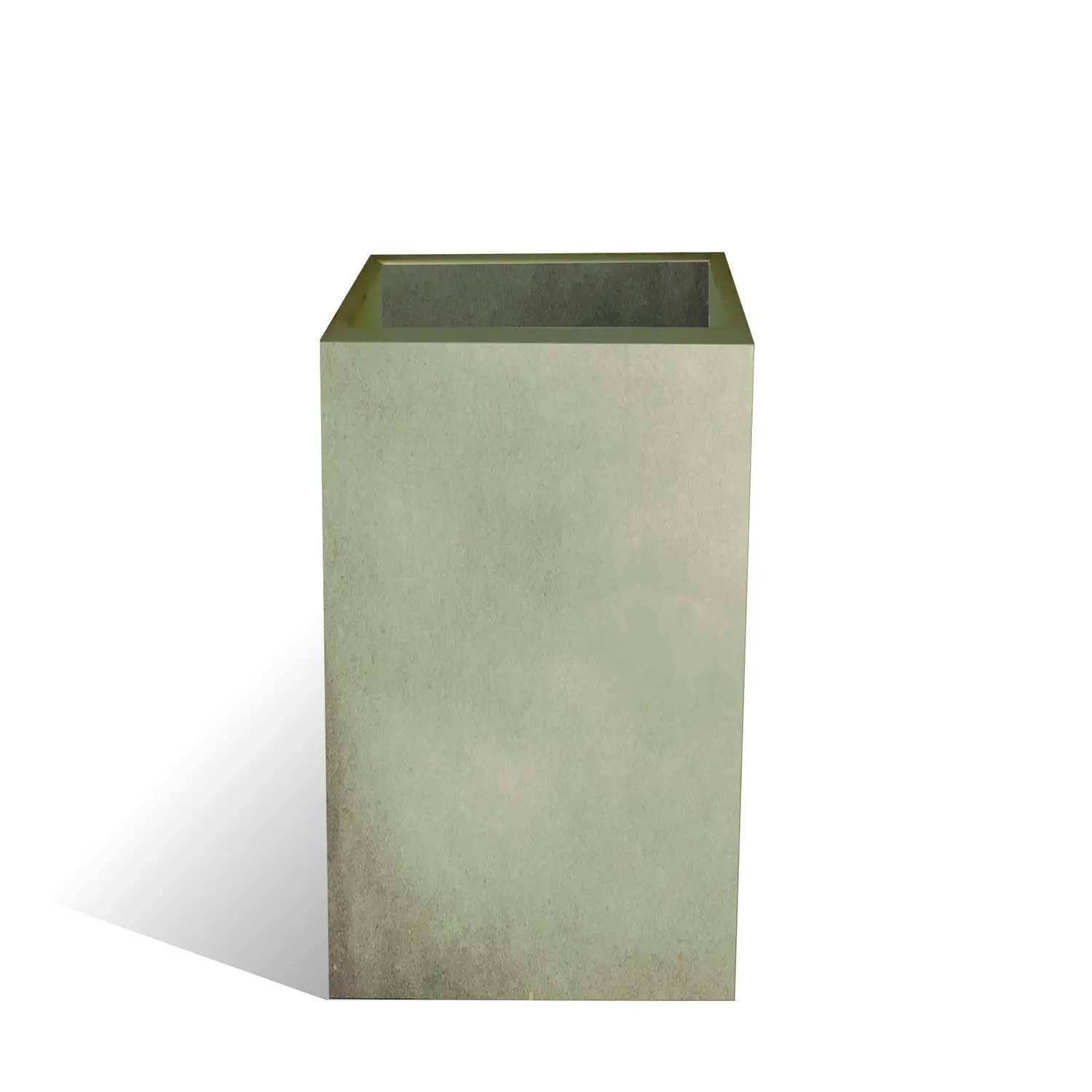 Vaso Alto Liscio 40x40x H 80 Tortora | Eleganza e Praticità - vasi