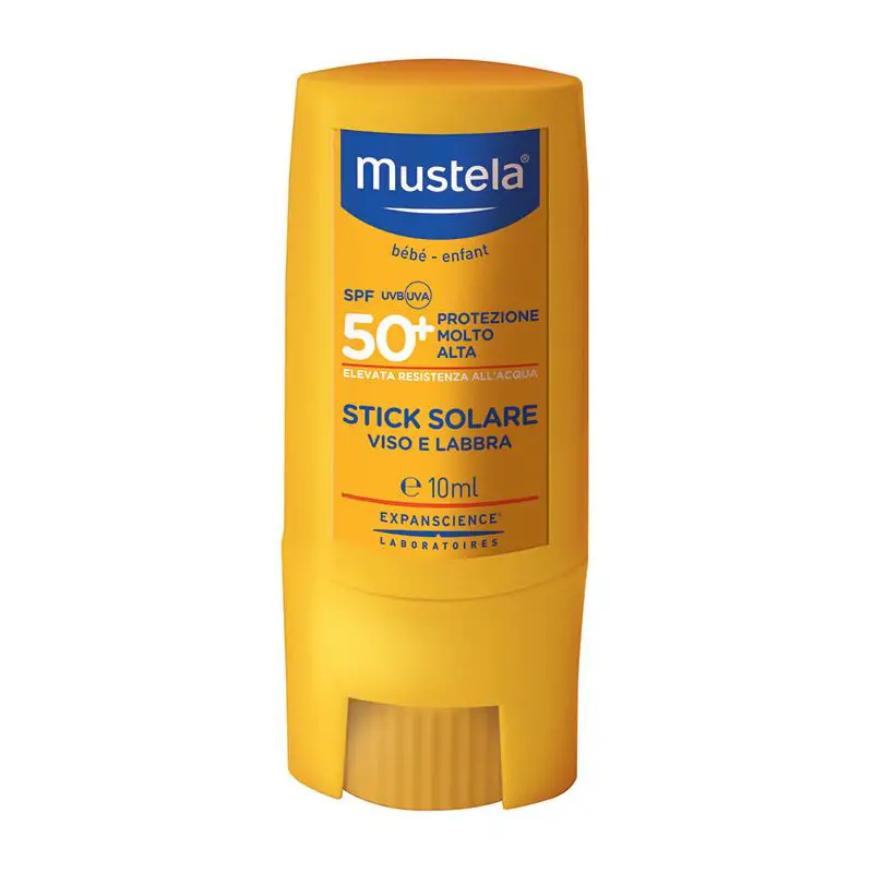 Mustela Stick Solare Viso SPF50+ 9ml - Protezione Alta per Pelli Delicate - creme solari