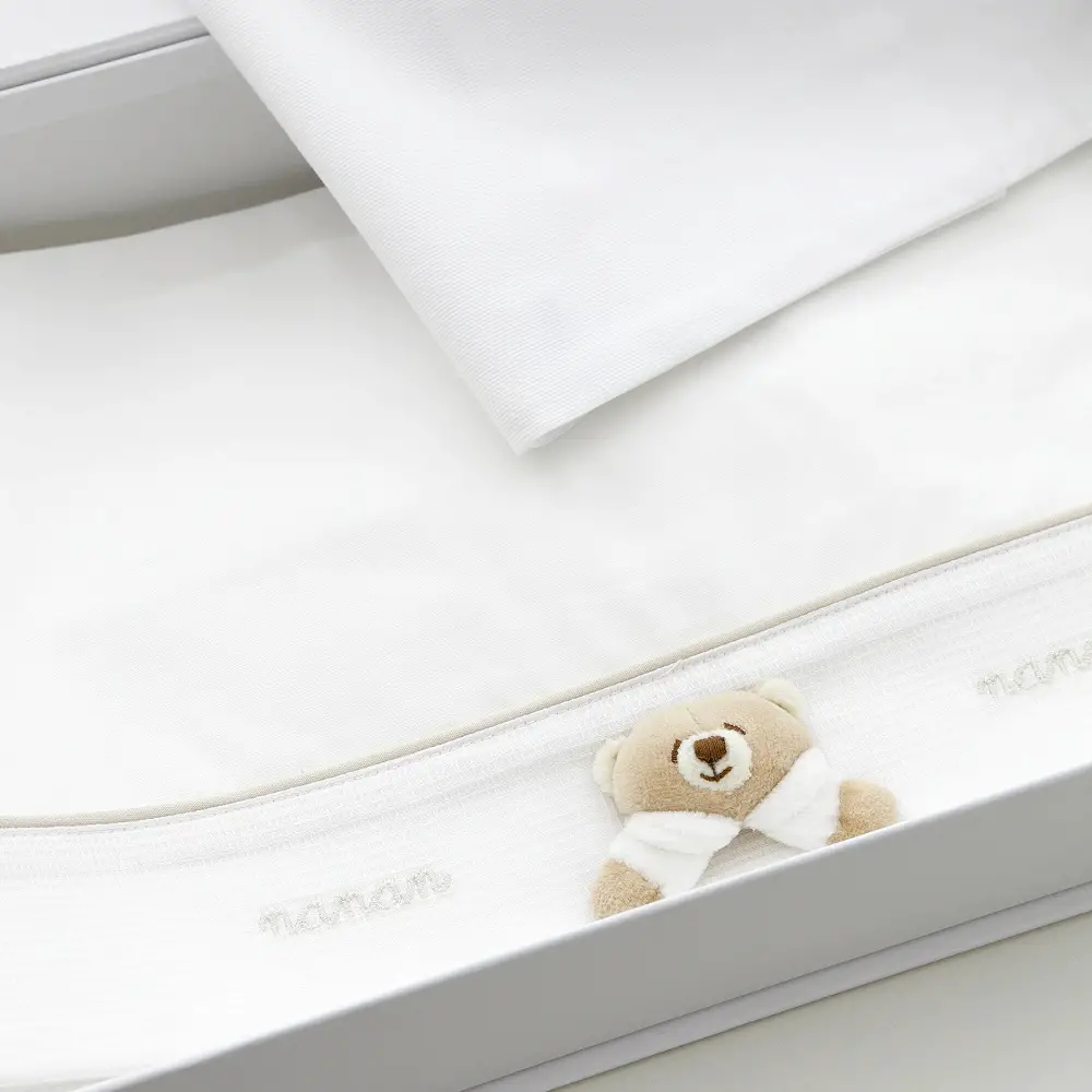 Nanàn Tato Lenzuola Letto Set 3 Pezzi – Bianco - lenzuolini