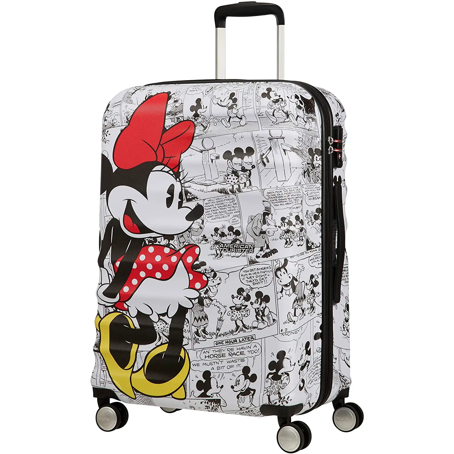Trolley American Tourister Wavebreake R Disney Spinner 67/24 Minnie Comics White - regalo e gadget valigeria