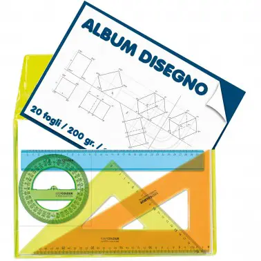 Set Disegno 4 pezzi con Porta Album – 30 cm - Disegno tecnico