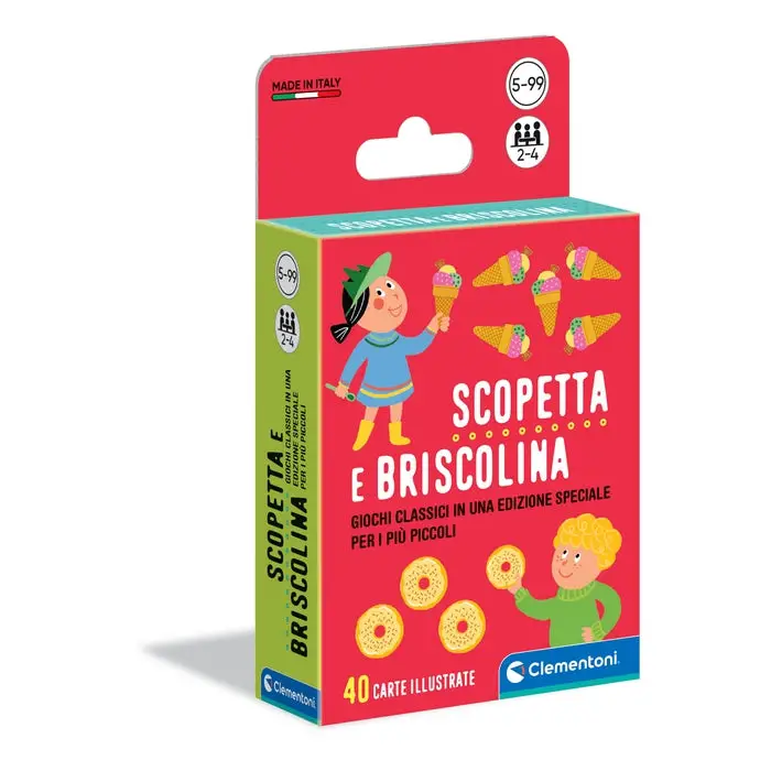 Scopetta e Briscolina | Carte da Gioco Educative per Bambini - Giochi di società
