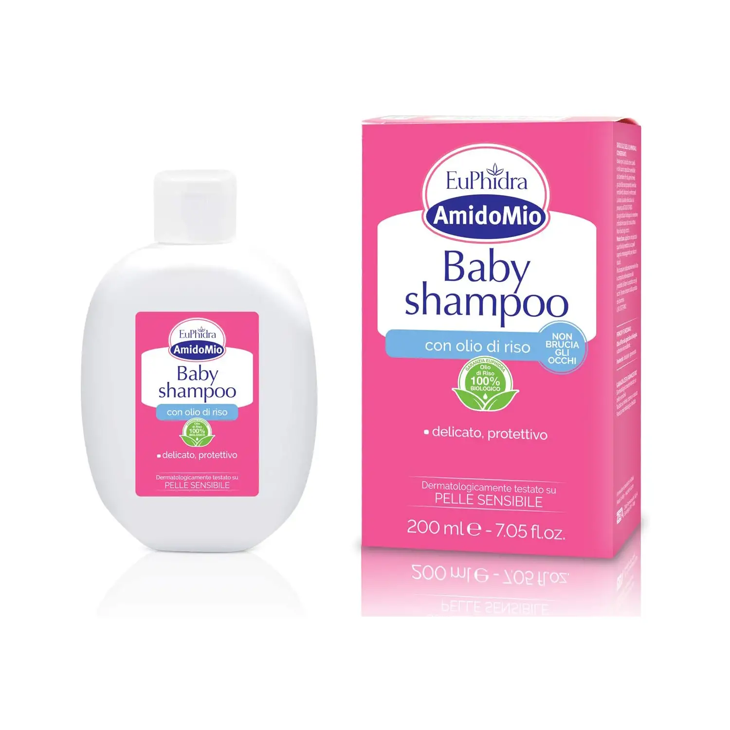 Euphidra Amidomio Baby Shampoo 200ml - Capelli Delicati e Cute Protetta - cosmesi e igiene