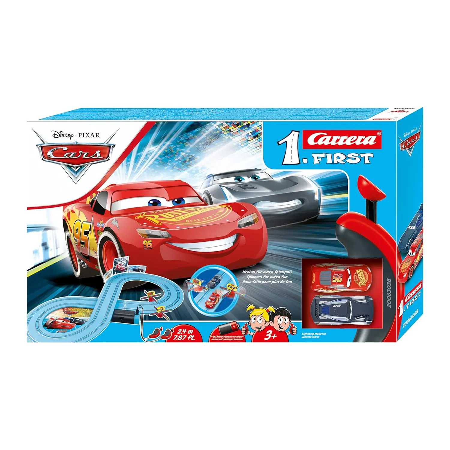 Pista Disney Pixar Cars Power Duell – Carrera FIRST 1:43 - Veicoli, garage e piste