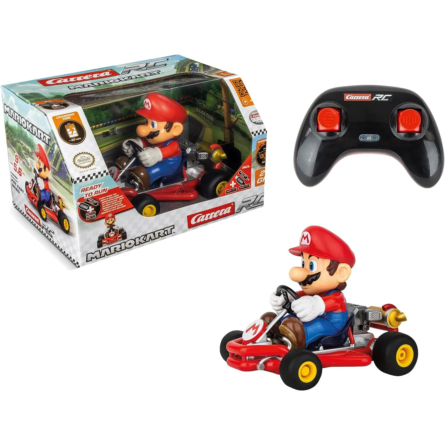 Auto Super Mario Kart Pipe Kart Mario con Radiocomando 2,4 GHz - radiocomandi