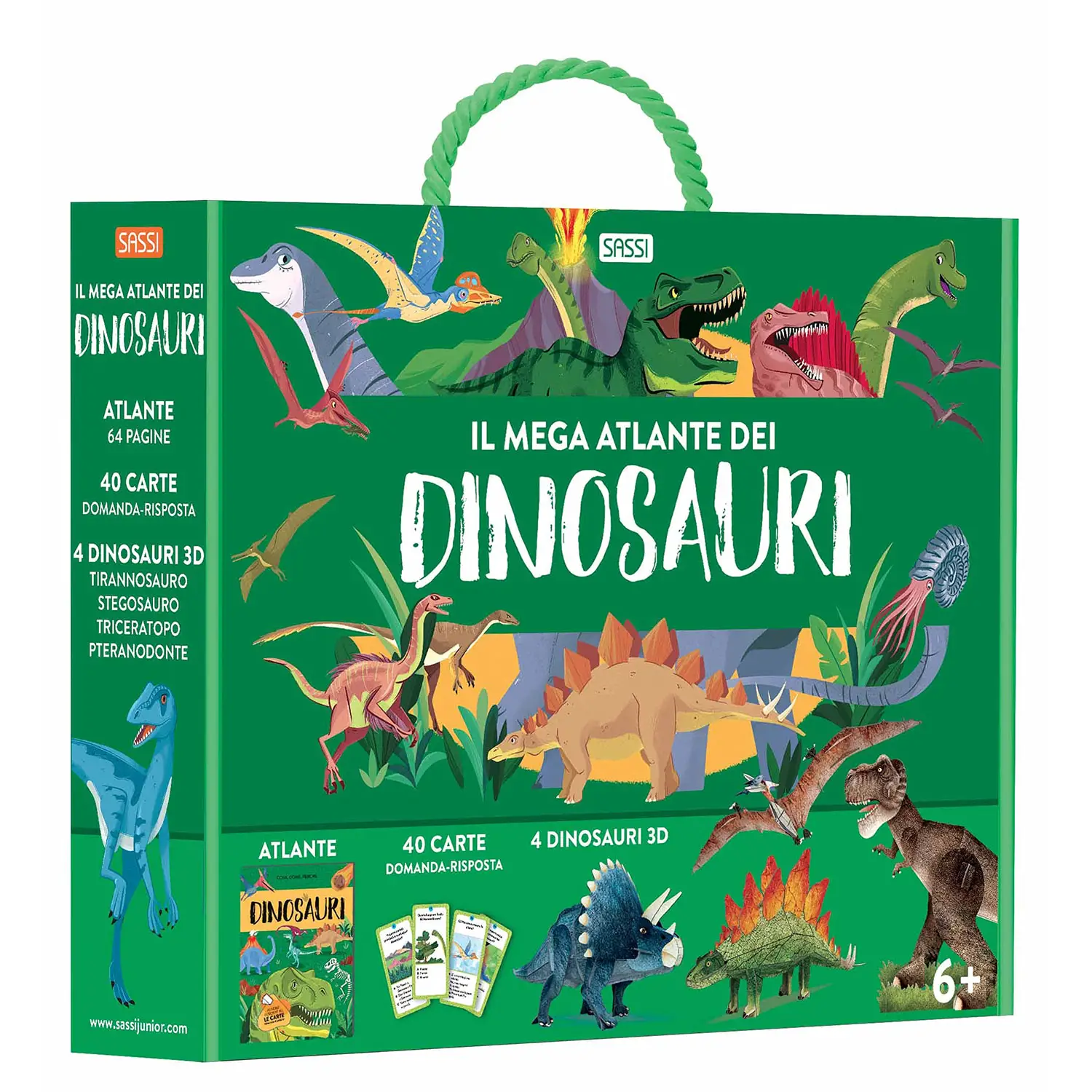 Il Mega Atlante dei Dinosauri – Valigetta Educativa | Esplora il Mondo Preistorico - Prima biblioteca