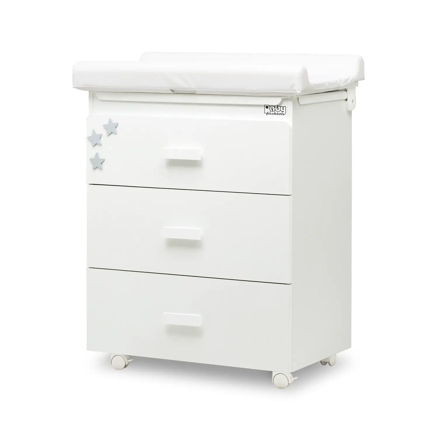 Aladino Bagnetto Bianco con Applicazione Grigio – Baby Bath Sicuro e Pratico - Zona cambio e bagno