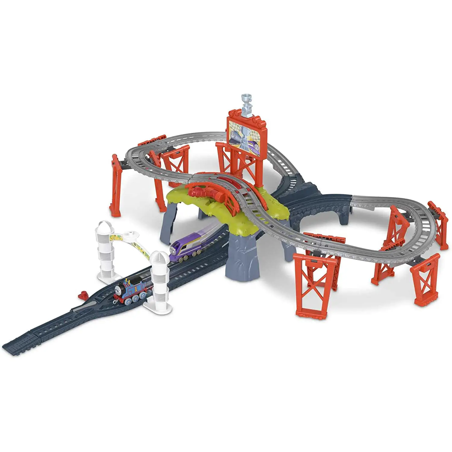 Thomas & Friends Pista Playset Sodor Cup - Gioco Interattivo Trenini a Spinta - action figures ed accessori