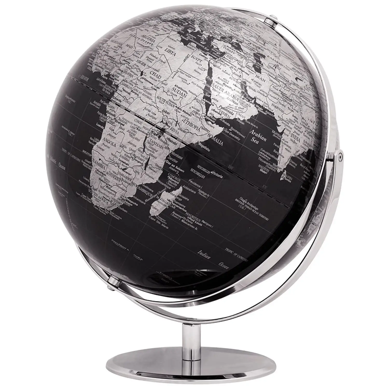 Mappamondo Juri Black – Diametro 30 cm / Altezza 36 cm – Nero – Ora a Prezzo Superscontato! - Geografia e scienze naturali