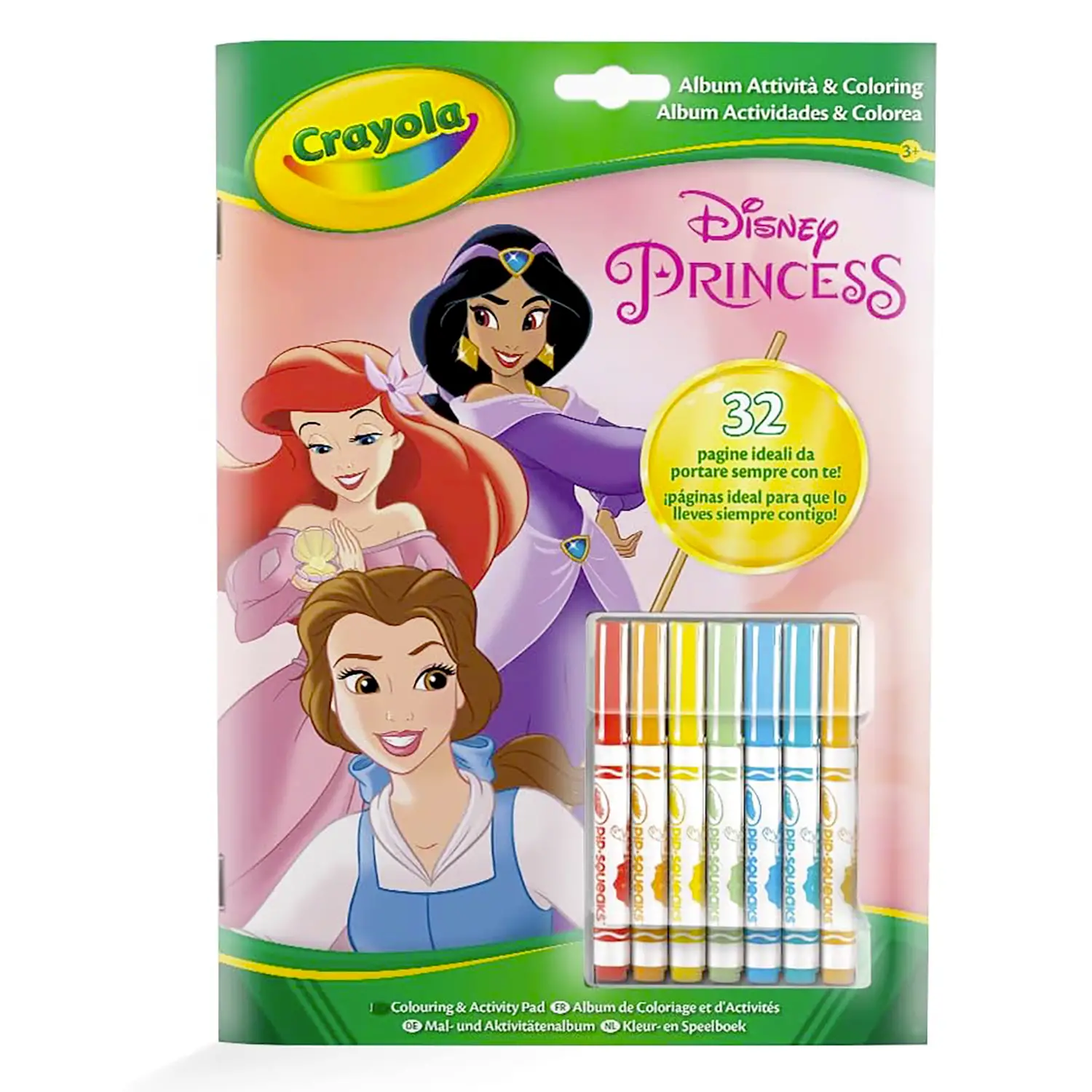 Album Attività Da Colorare Con Pennarelli Princess – 32 Pagine Creative - Manuali per attività creative