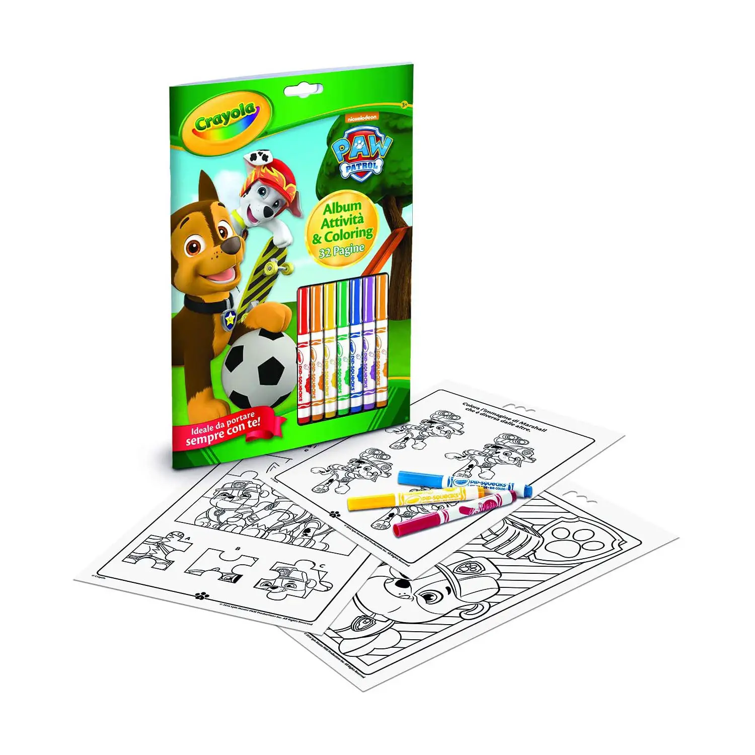 Album Attività Da Colorare Con Pennarelli Paw Patrol – 32 Pagine Creative - Manuali per attività creative
