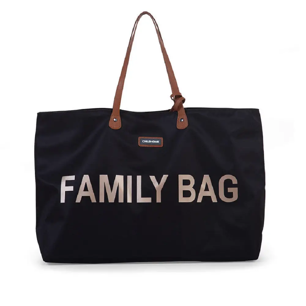 Borsa Weekend Family Bag Nero Childhome - Capiente e Versatile - borse e zaini