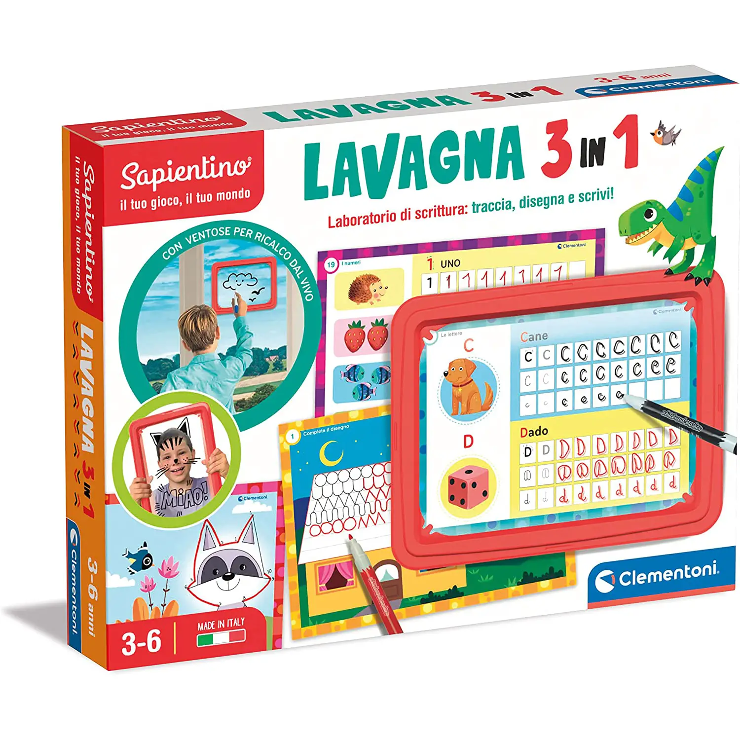 Lavagna 3 in 1 Sapientino – Imparare Scrivendo Divertendosi - Primi giochi