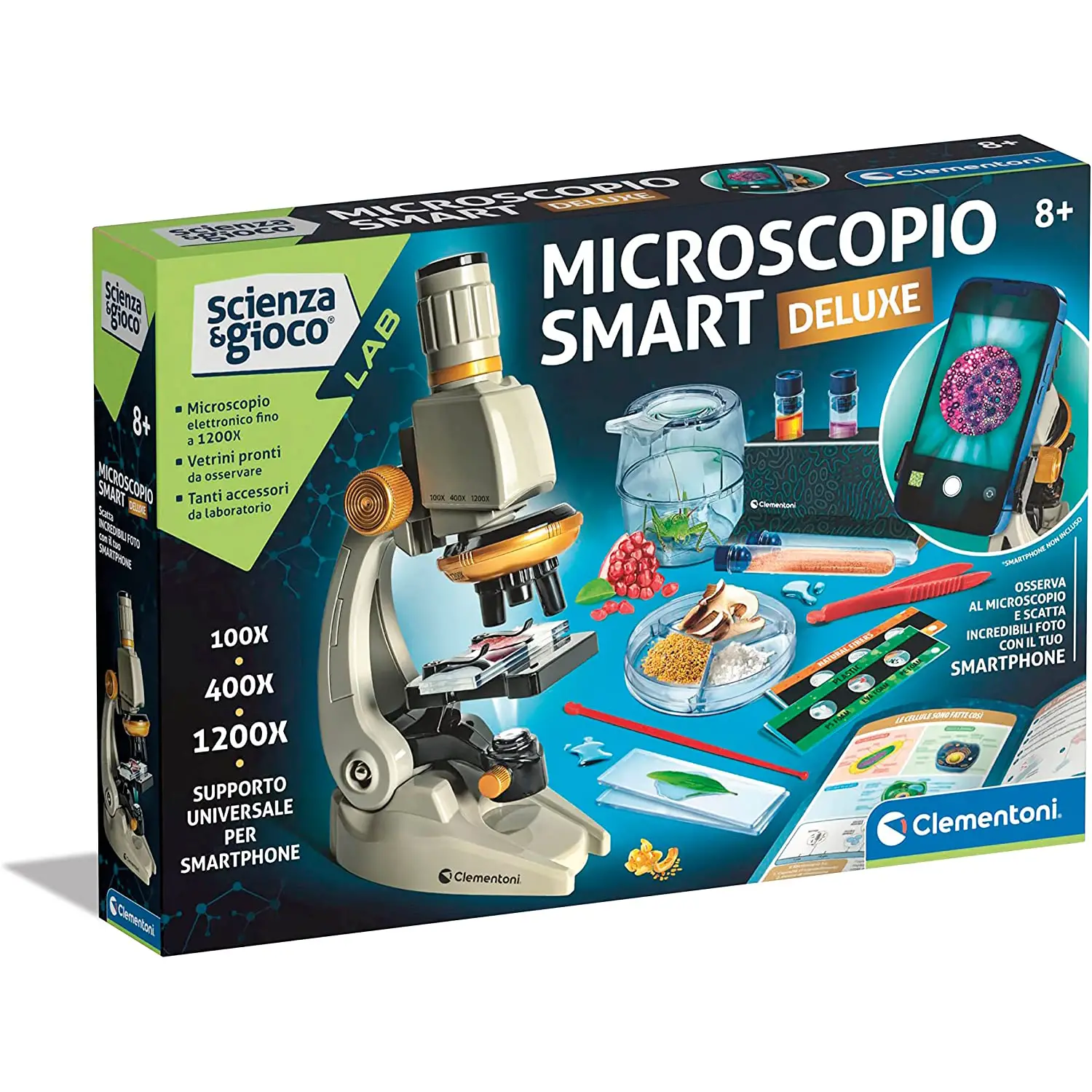 Scienza & Gioco – Microscopio Deluxe Clementoni – Laboratorio di Microscopia - giochi scientifici
