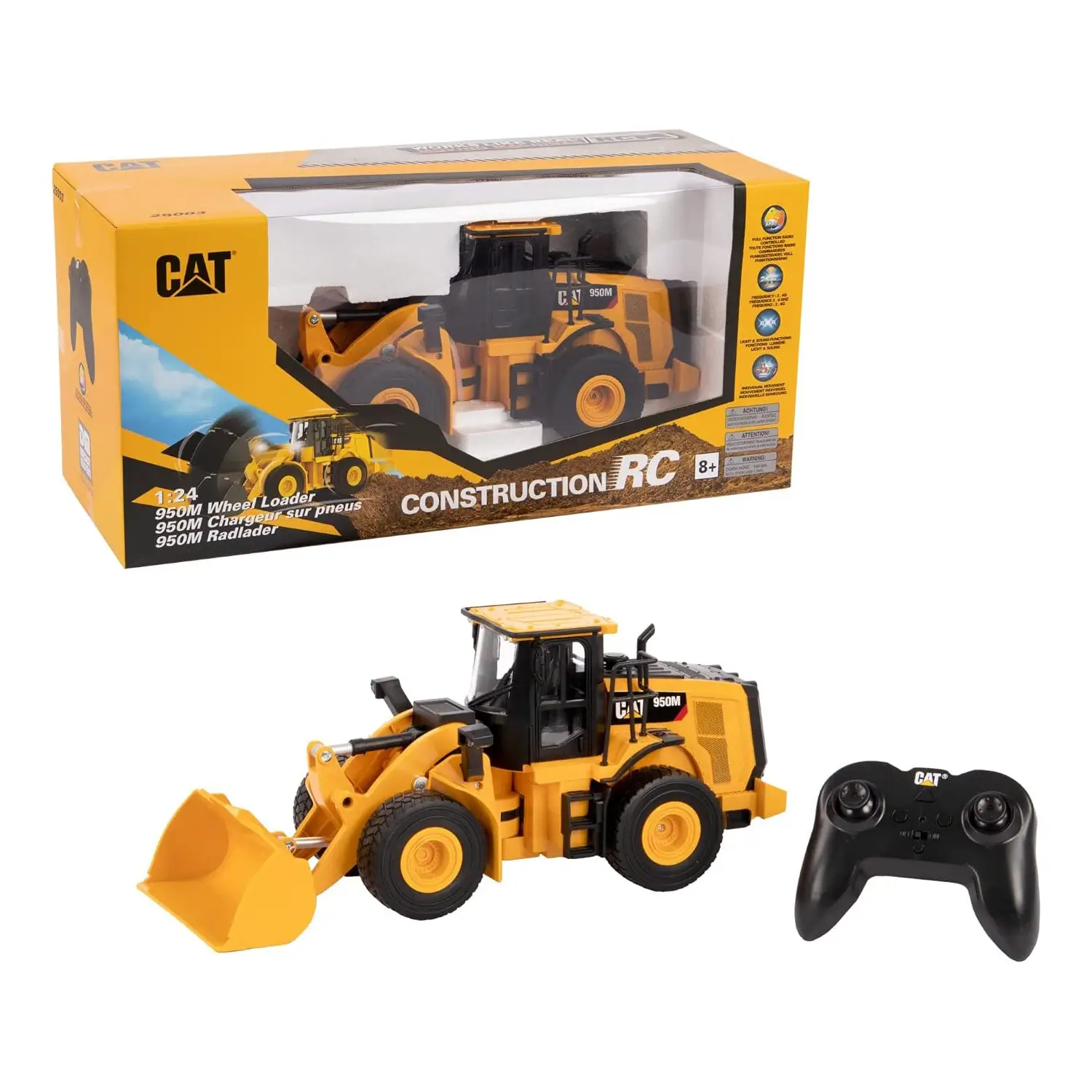Pala Gommata Caterpillar RC 950M – Wheel Loader Scala 1:24 con Radiocomando 2.4 GHz - radiocomandi