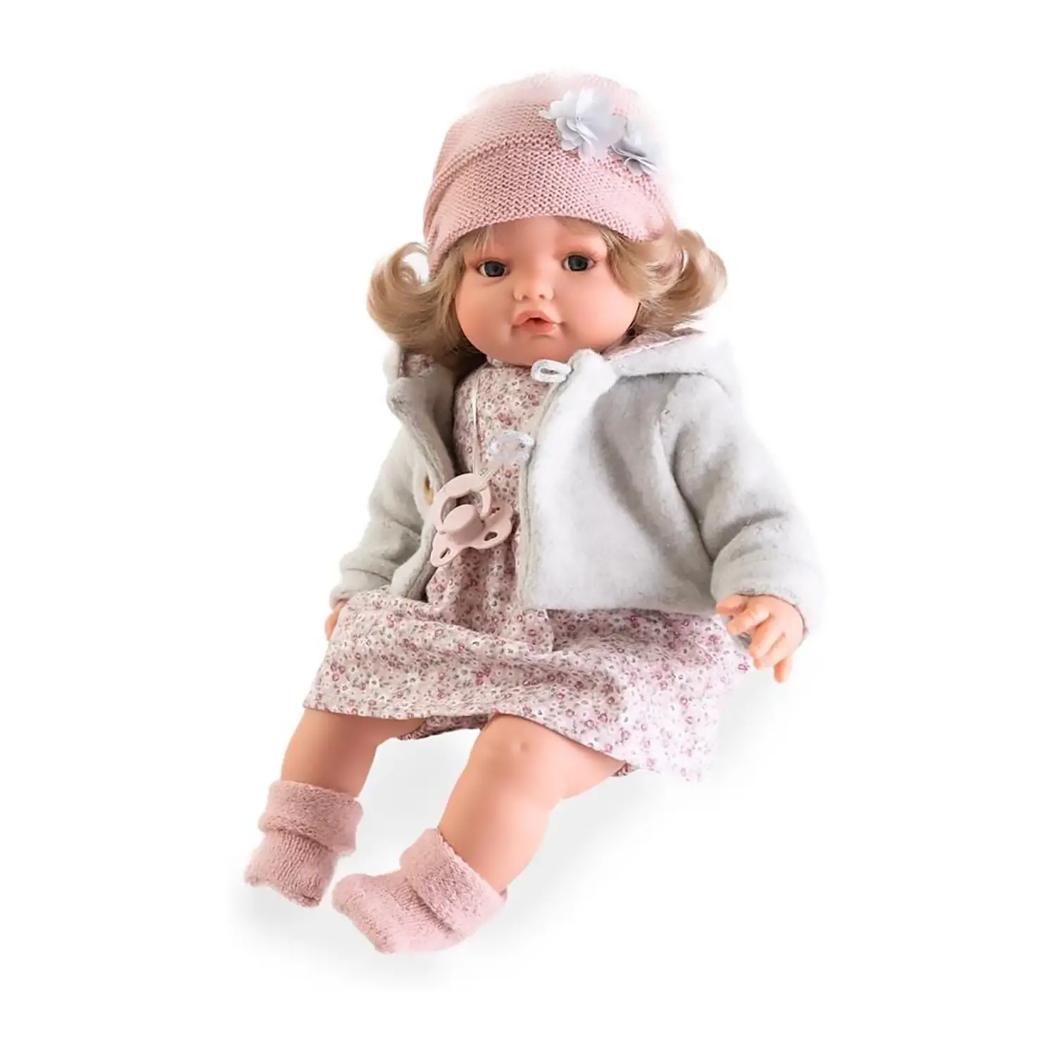 Bambola Beni Lagrimita con Giacca Invernale - Bambola Neonato 42 cm - Bambole e accessori