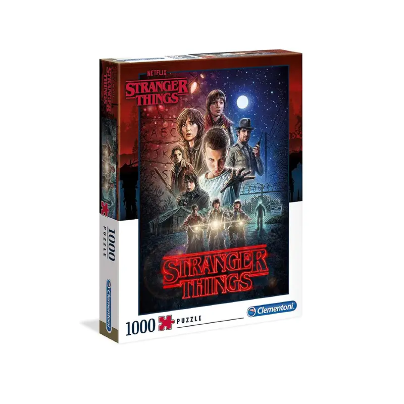Clementoni Puzzle 1000 Pezzi Stranger Things - Special Series, 50x70 Cm, Poster Incluso, Made In Italy, Idea Regalo Per Adulti
