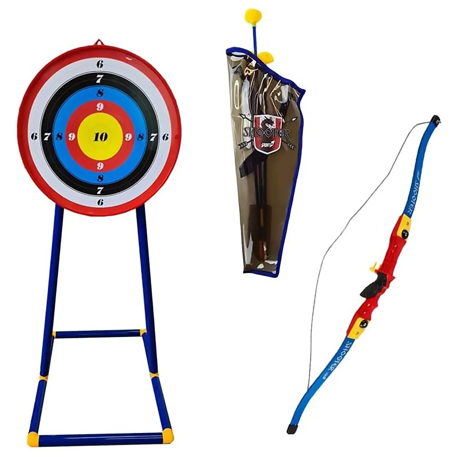 Set Arciere Junior – Arco e Bersaglio con Piedistallo per Giovani Arcieri - Attrezzature sportive