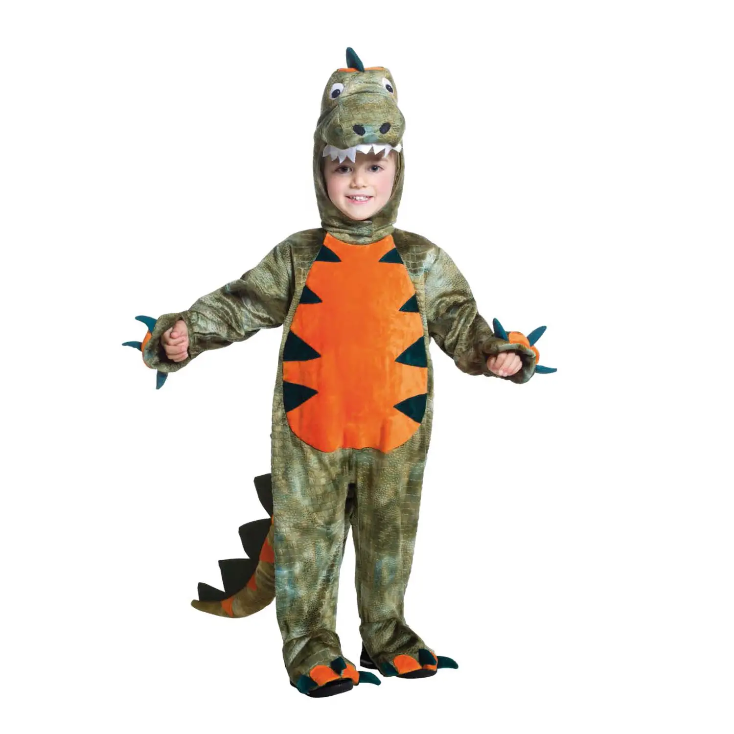 Costume Da Dinosauro Per Bambini E Bambine – Tuta Con Cappuccio E Coda, Per Carnevale E Feste A Tema