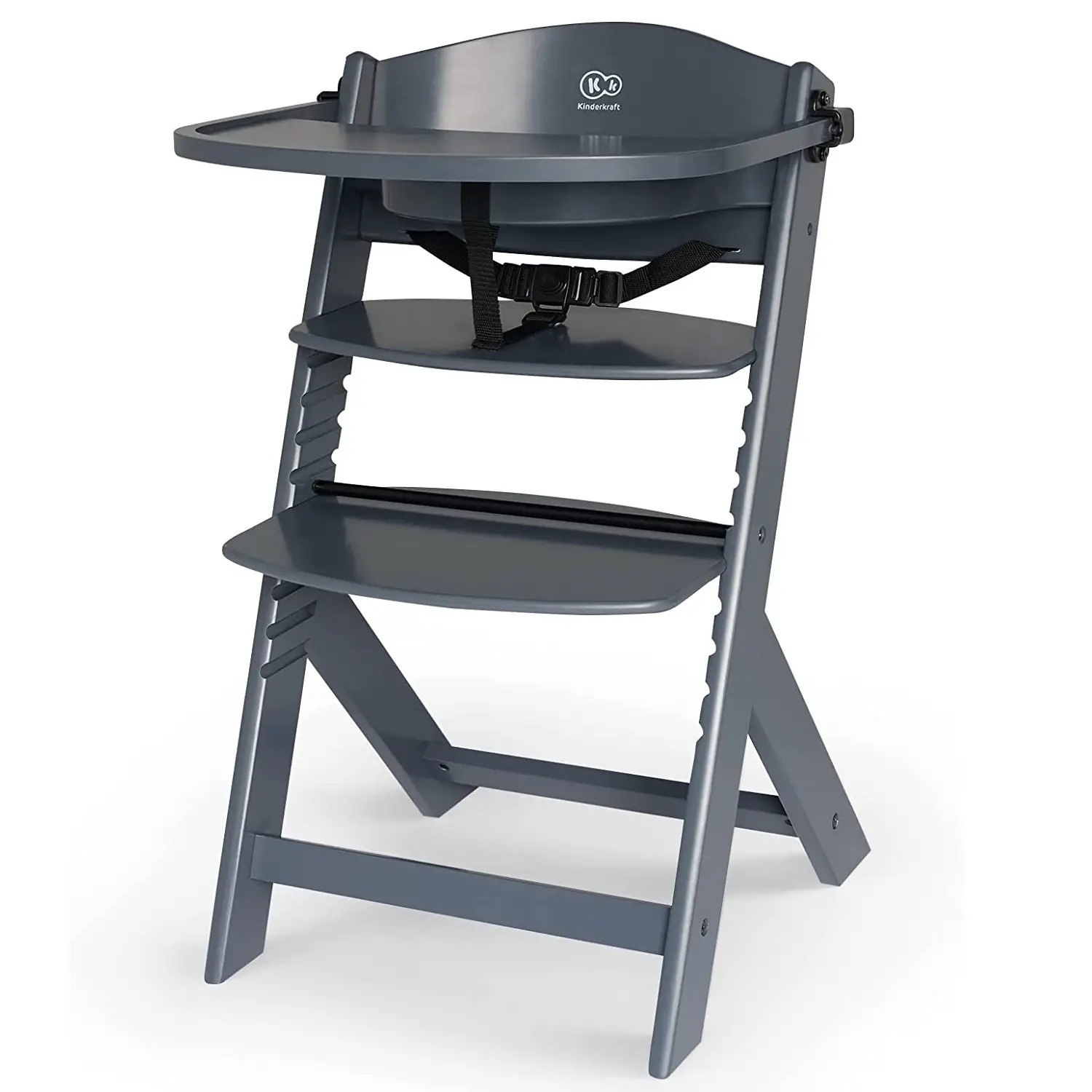 Seggiolone 3 in 1 Enock in Legno Grigio Kinderkraft - seggioloni