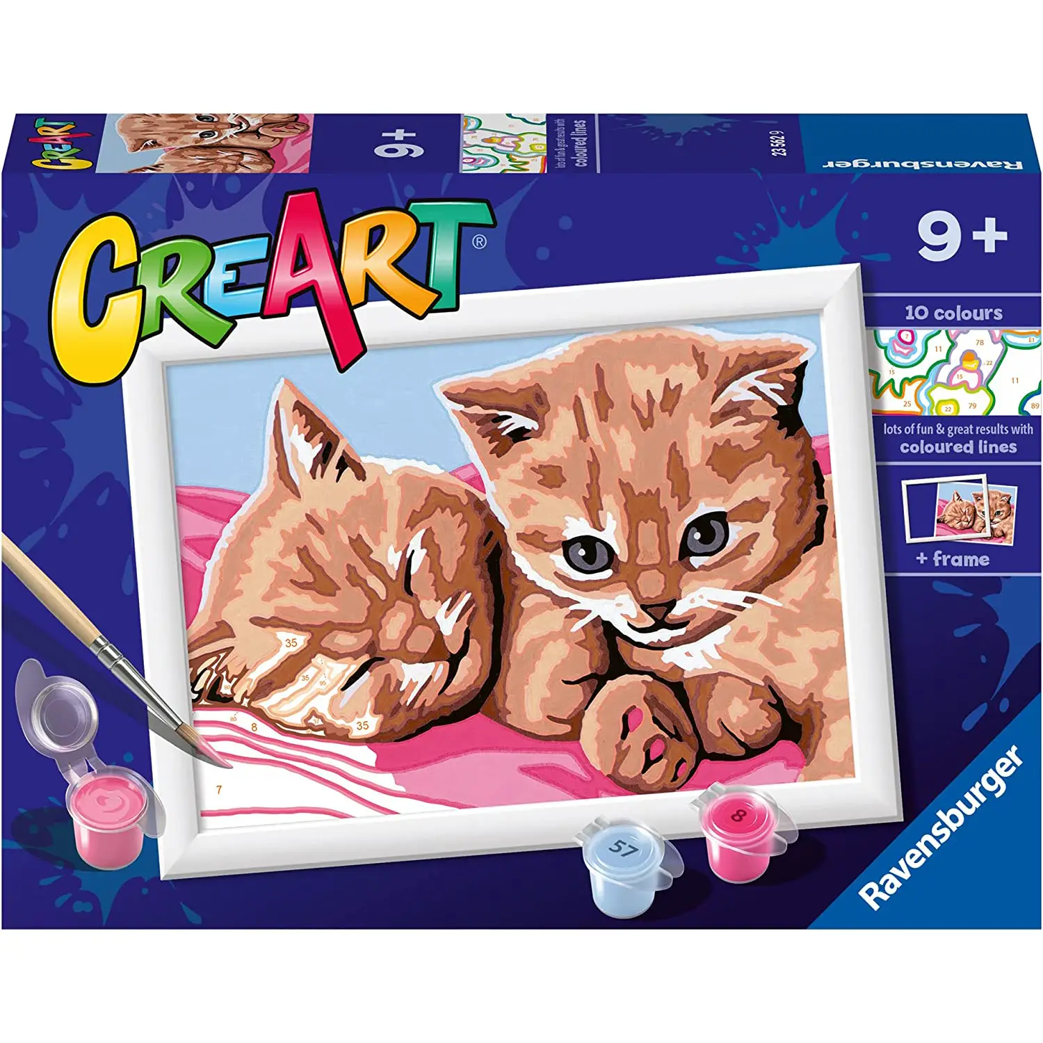 CreArt Serie E – Gattini Amici Kit Dipingere per Bambini - creatività