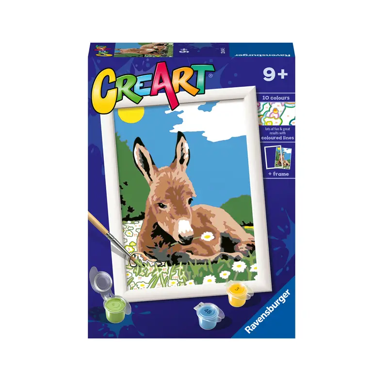 CreArt Serie E – Asinello Kit Dipingere per Bambini - creatività