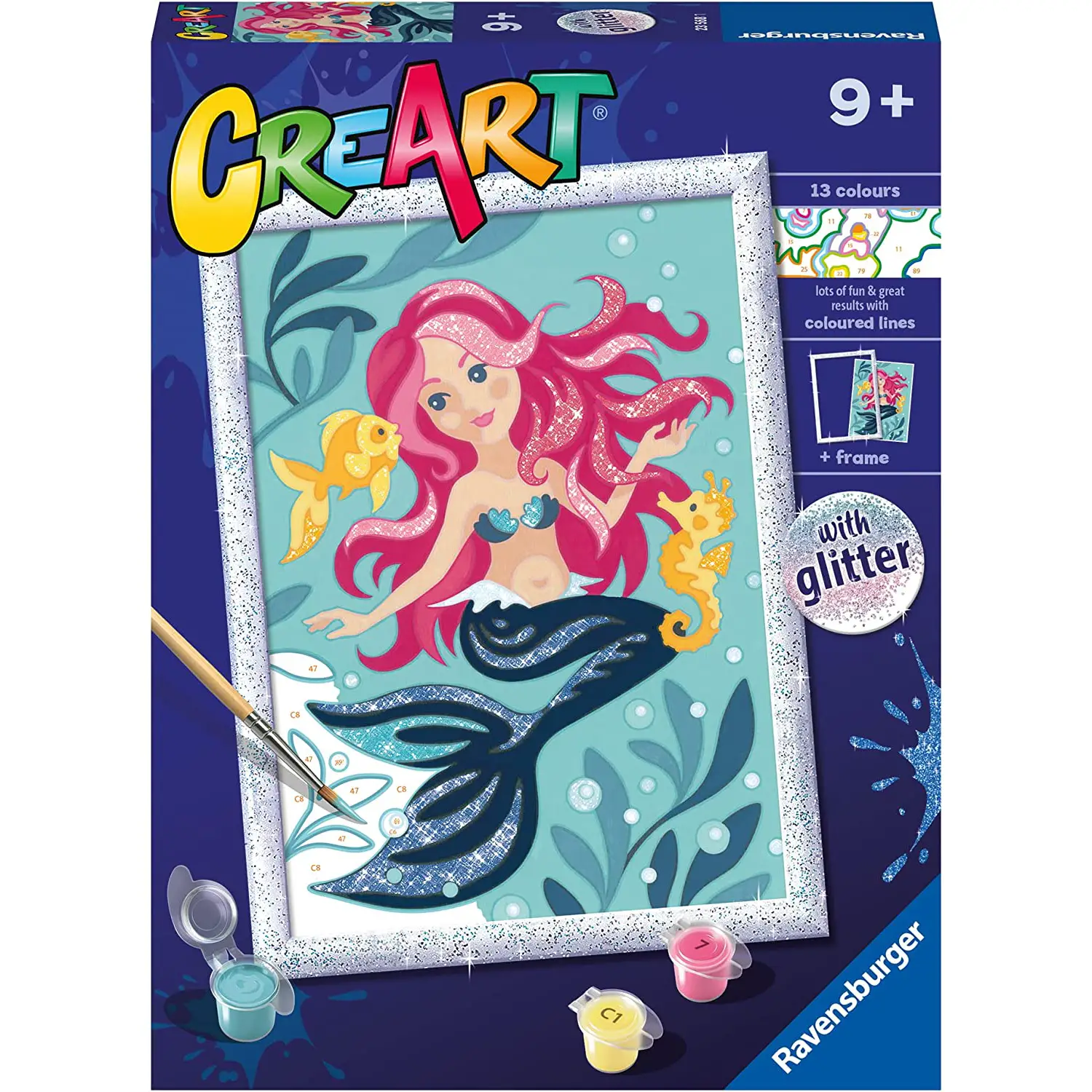 CreArt Serie D – Sirenetta Kit Dipingere per Bambini - creatività